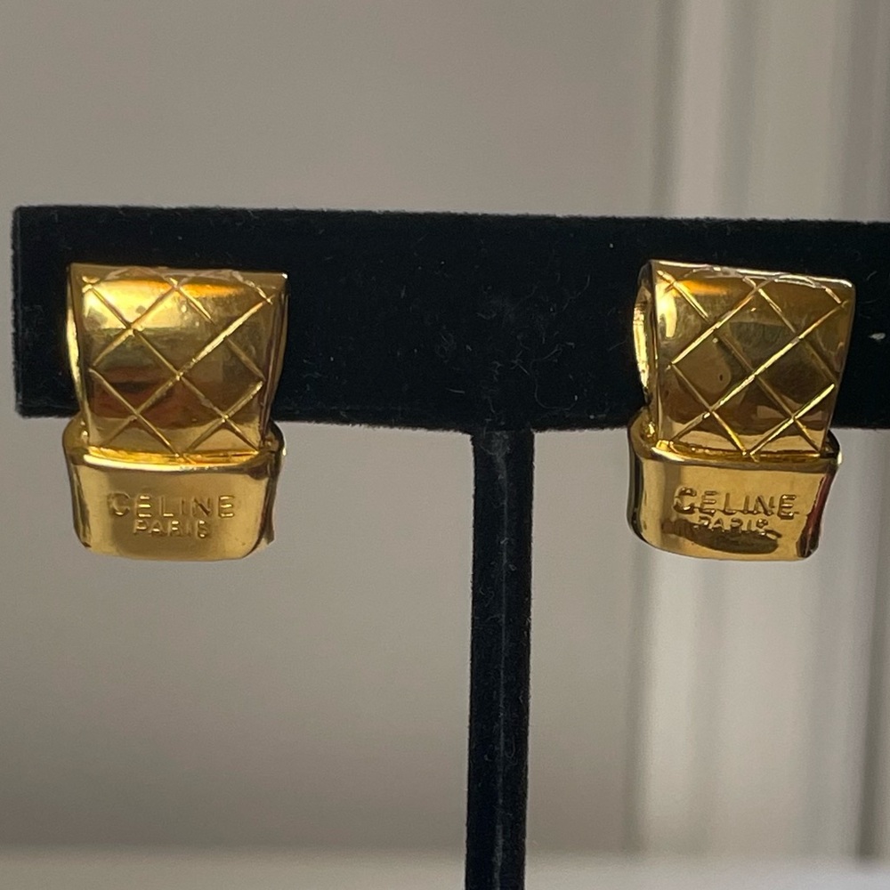 Celine Vintage Clip-On Earrings